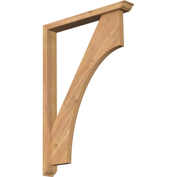 Ekena Millwork Westlake Traditional Smooth Bracket w/ Offset Brace, Western Red Cedar, 3 1/2"W x 26"D x 38"H BKT0402X26X38WTL01SWR - main